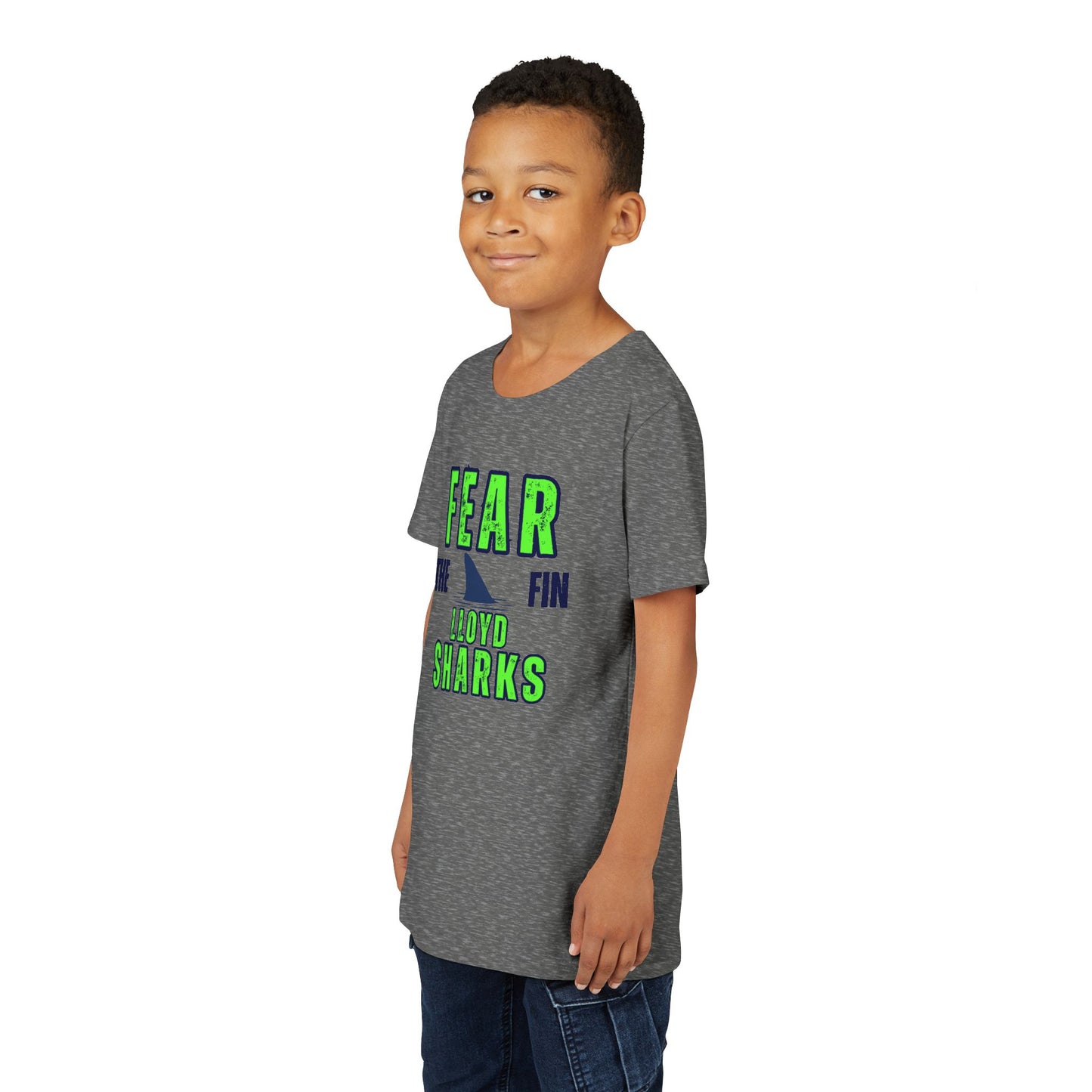 Youth T-Shirt - Fear The Fin - Lloyd Swim Team