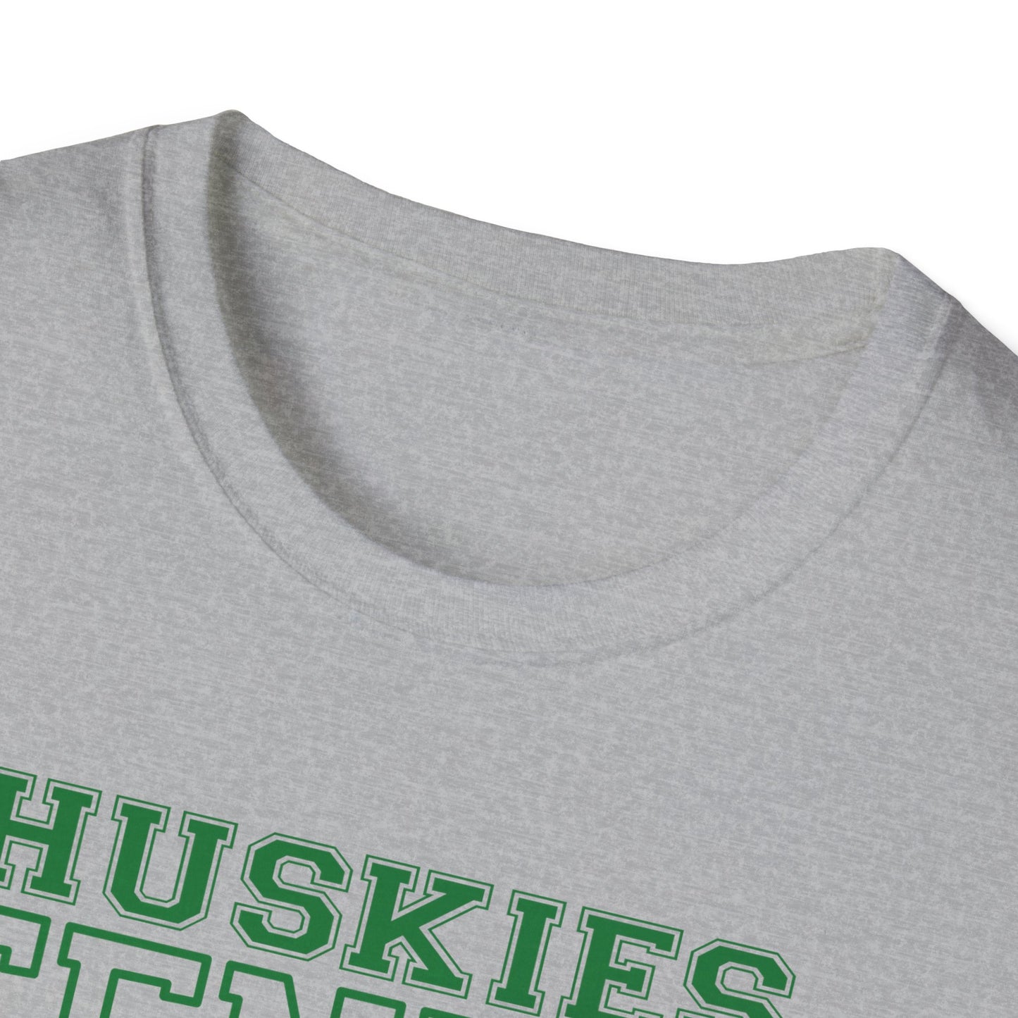 North Huskies Tennis Mascot T-Shirt – Unisex Gildan Softstyle Spirit Wear - Free Shipping
