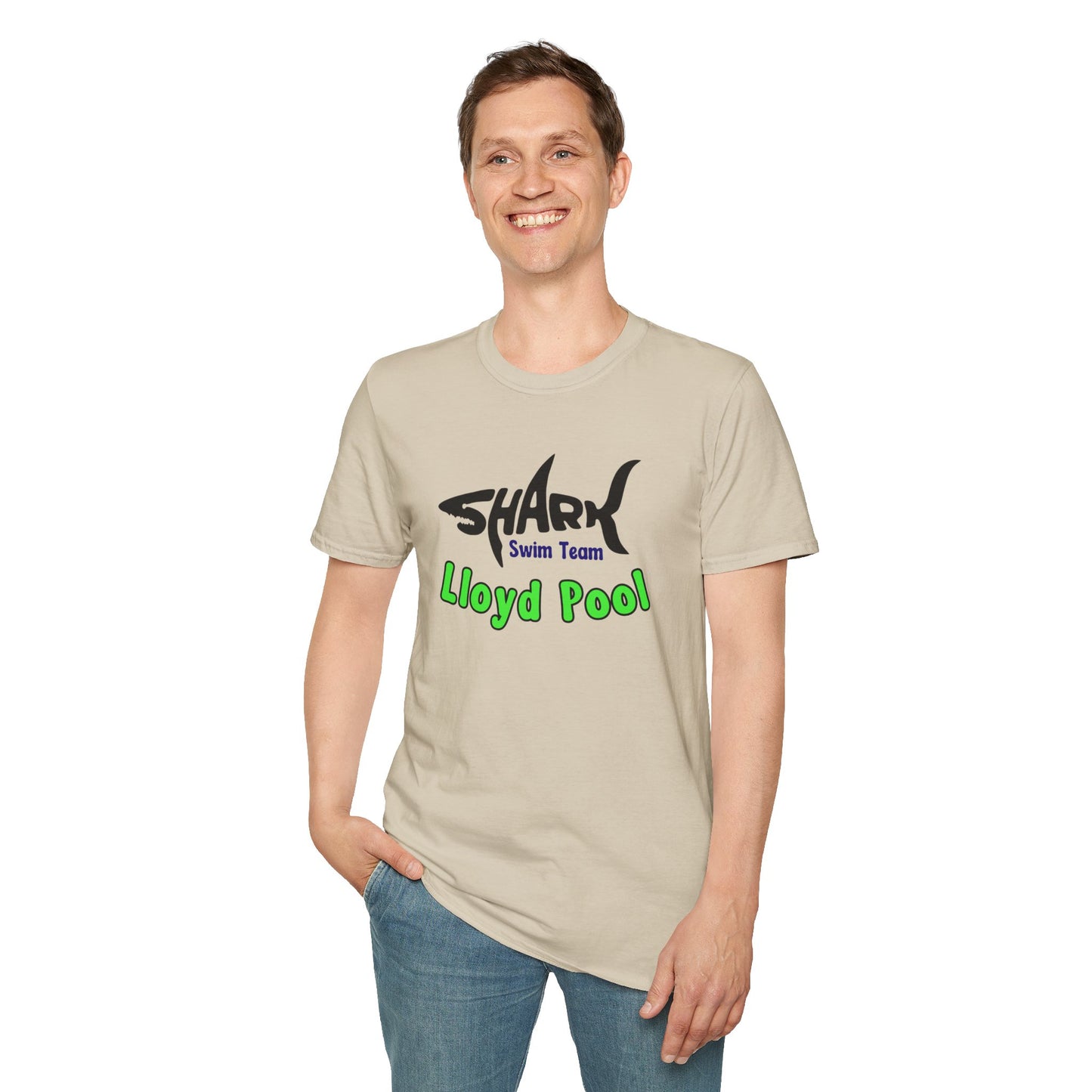 Adult Unisex T-Shirt - Shark Swim Team - Lloyd Swim Team