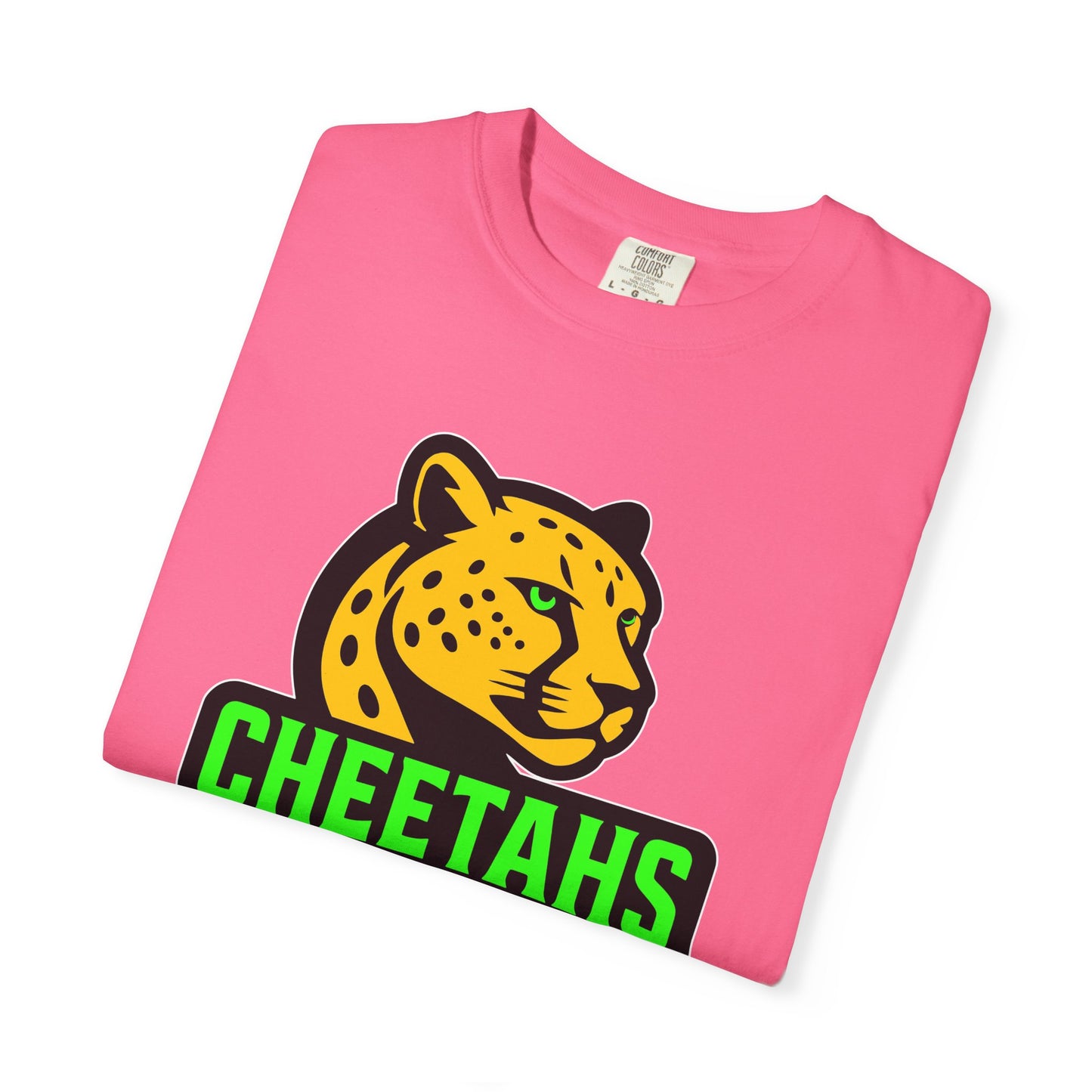 Cheetahs Softball Comfort Colors T-Shirt | Unisex Garment-Dyed Spirit Wear, Team Pride, Free Shipping