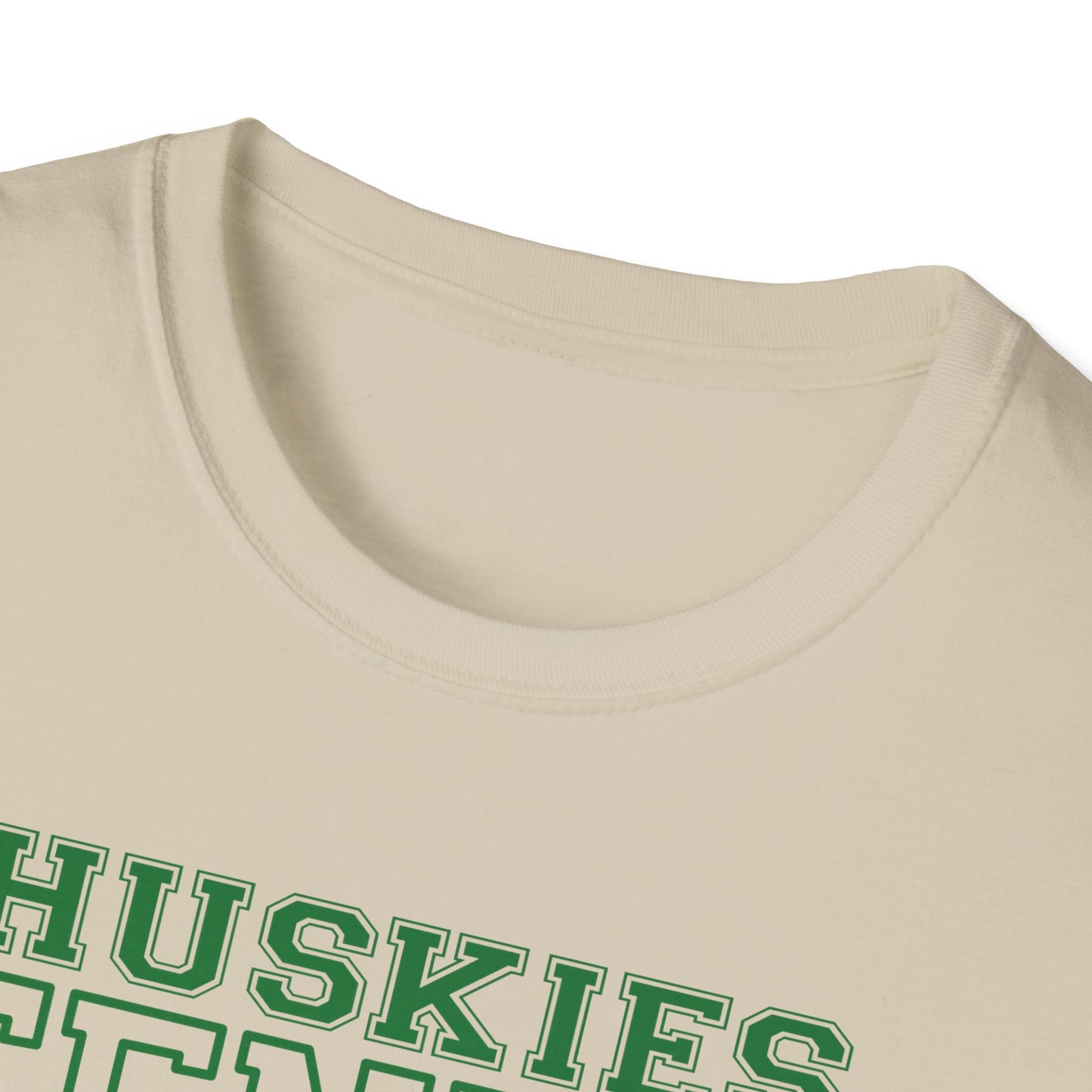 North Huskies Tennis Mascot T-Shirt – Unisex Gildan Softstyle Spirit Wear - Free Shipping