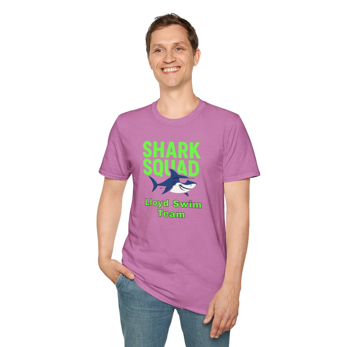 Adult Unisex T-Shirt - Shark Squad - Lloyd Swim Team