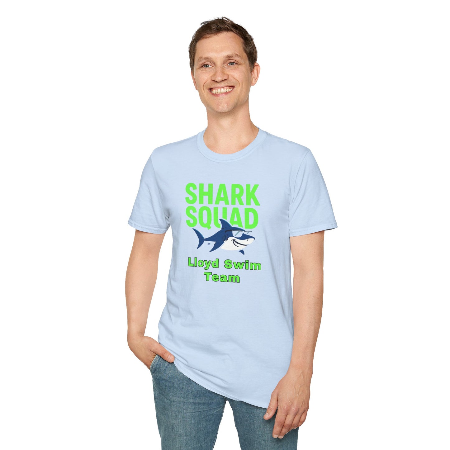 Adult Unisex T-Shirt - Shark Squad - Lloyd Swim Team