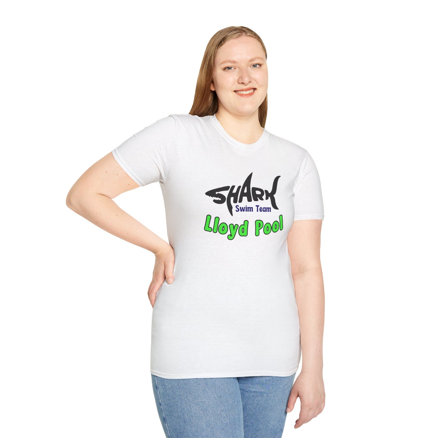 Adult Unisex T-Shirt - Shark Swim Team - Lloyd Swim Team