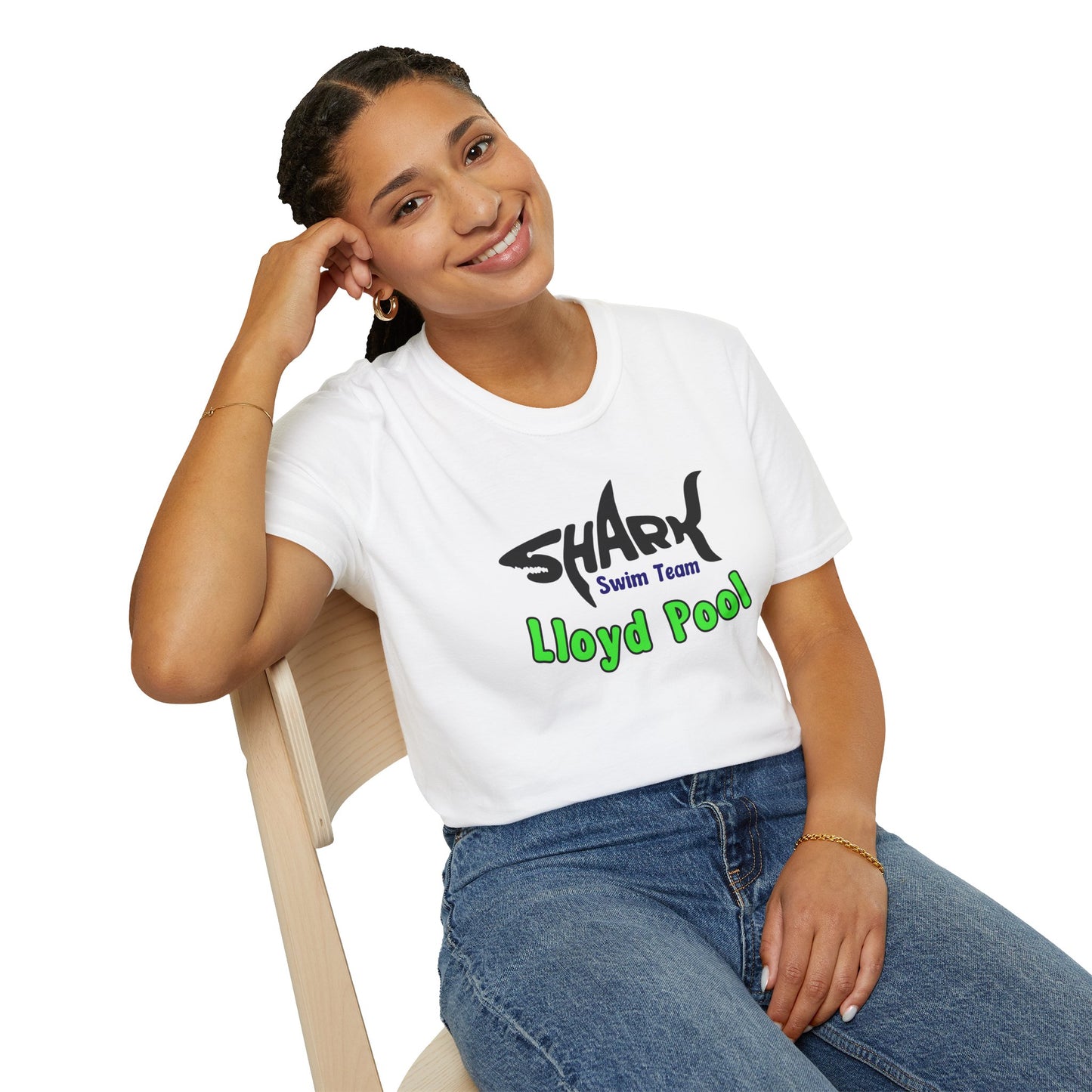 Adult Unisex T-Shirt - Shark Swim Team - Lloyd Swim Team