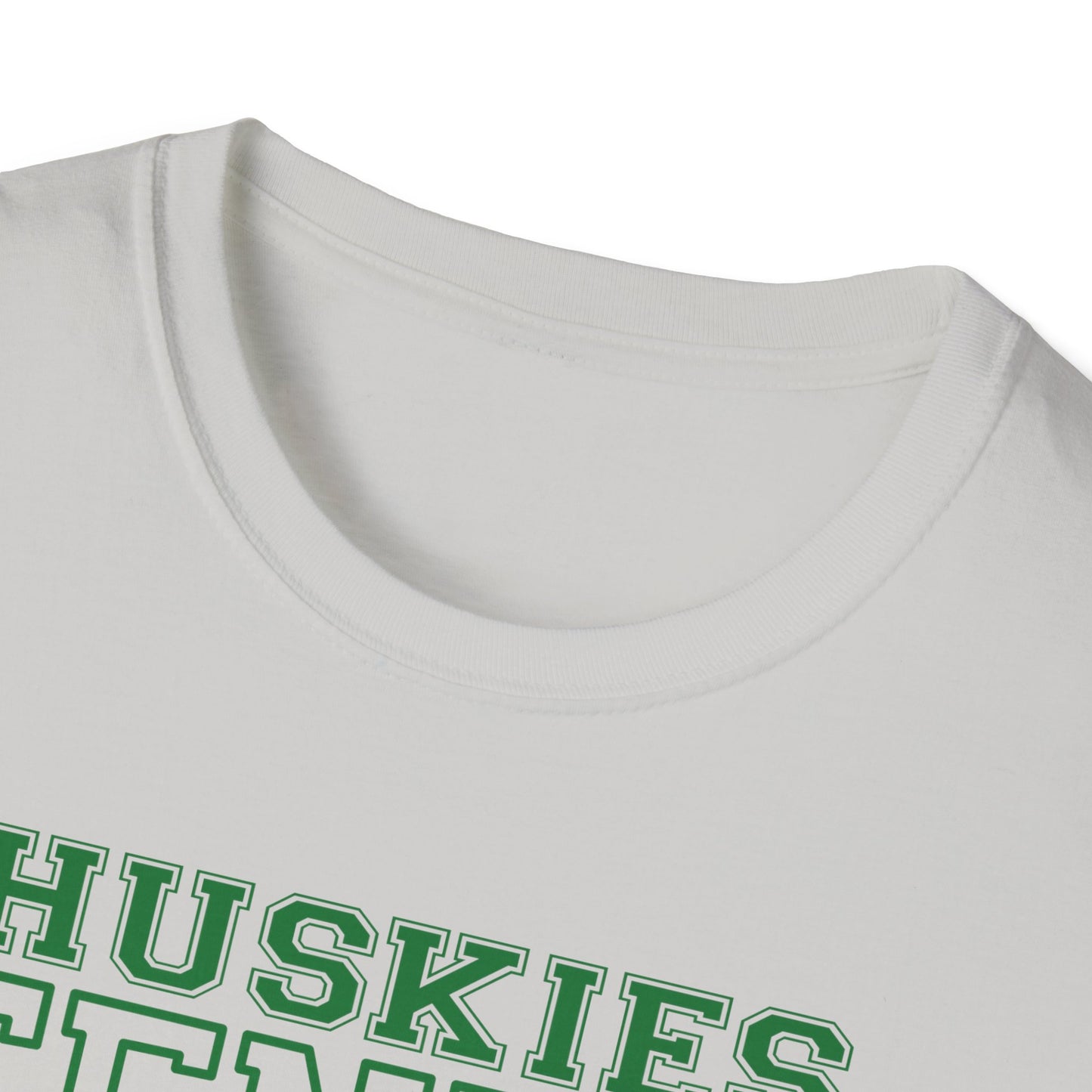 North Huskies Tennis Mascot T-Shirt – Unisex Gildan Softstyle Spirit Wear - Free Shipping