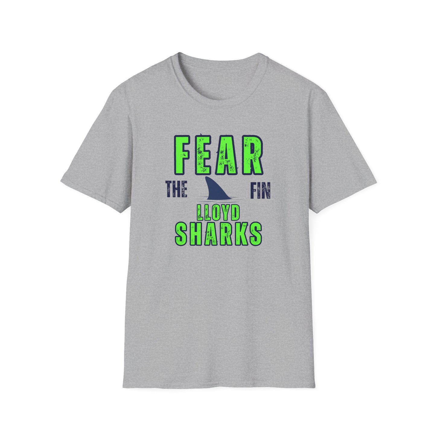 Adult Unisex T-Shirt - Fear The Fin - Lloyd Swim Team